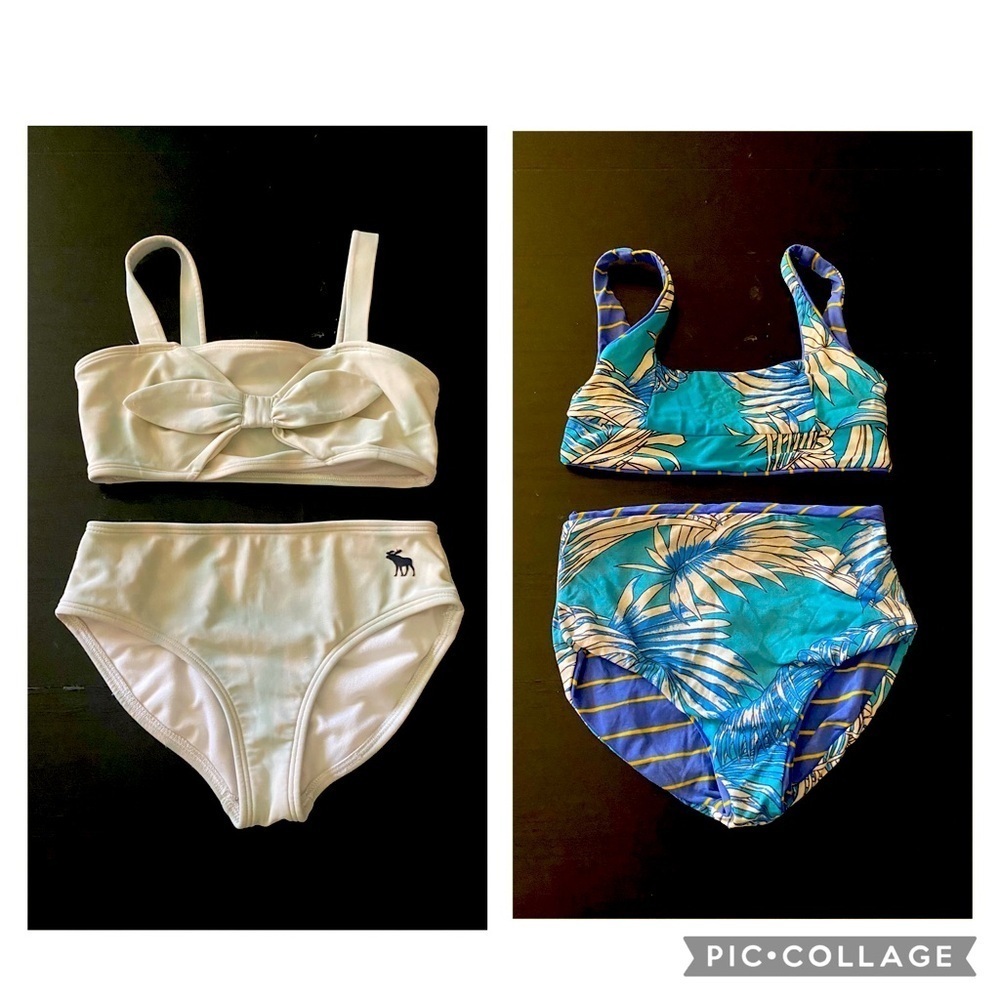 GIRLS SWIMSUIT BUNDLE-ABERCROMBIE & FITCH-MAAJI-SIZE 5/6